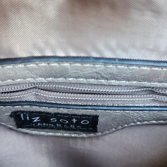 Liz Soto slim Julia Backpack in Tan and Black main image 8